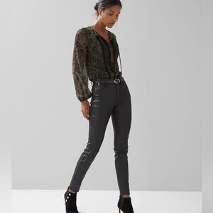 WHBM black/grey skinny, high rise jeans size 12